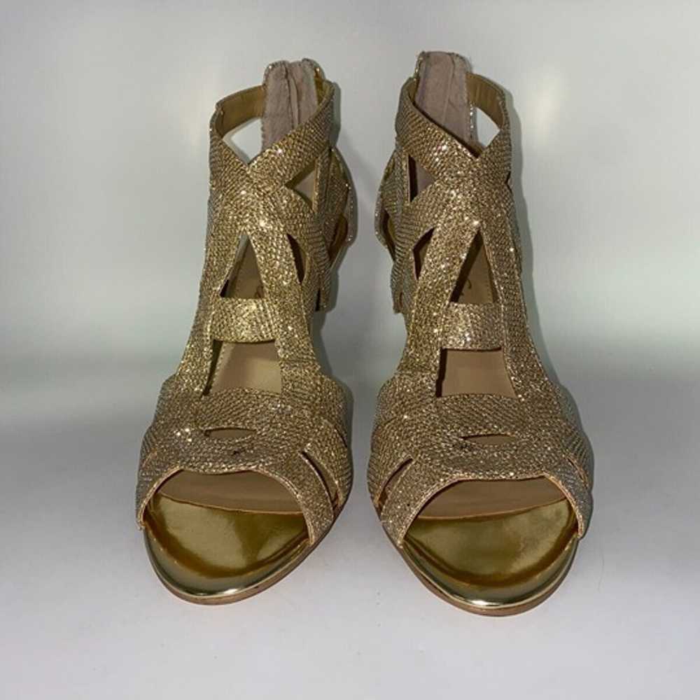 Marc Fisher Sandals Women 9M Sparkling Gold Nala … - image 6