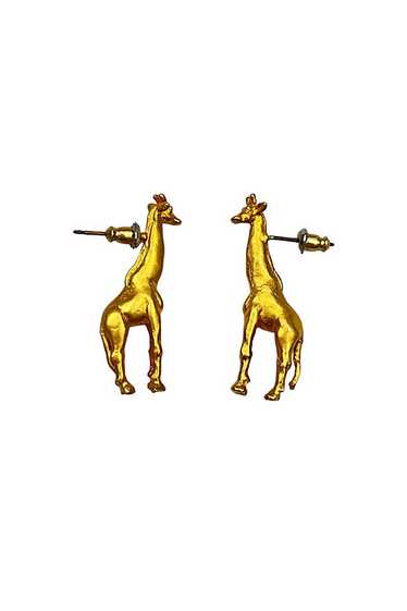 Vintage 1990s Golden Giraffe Earrings Selected by 