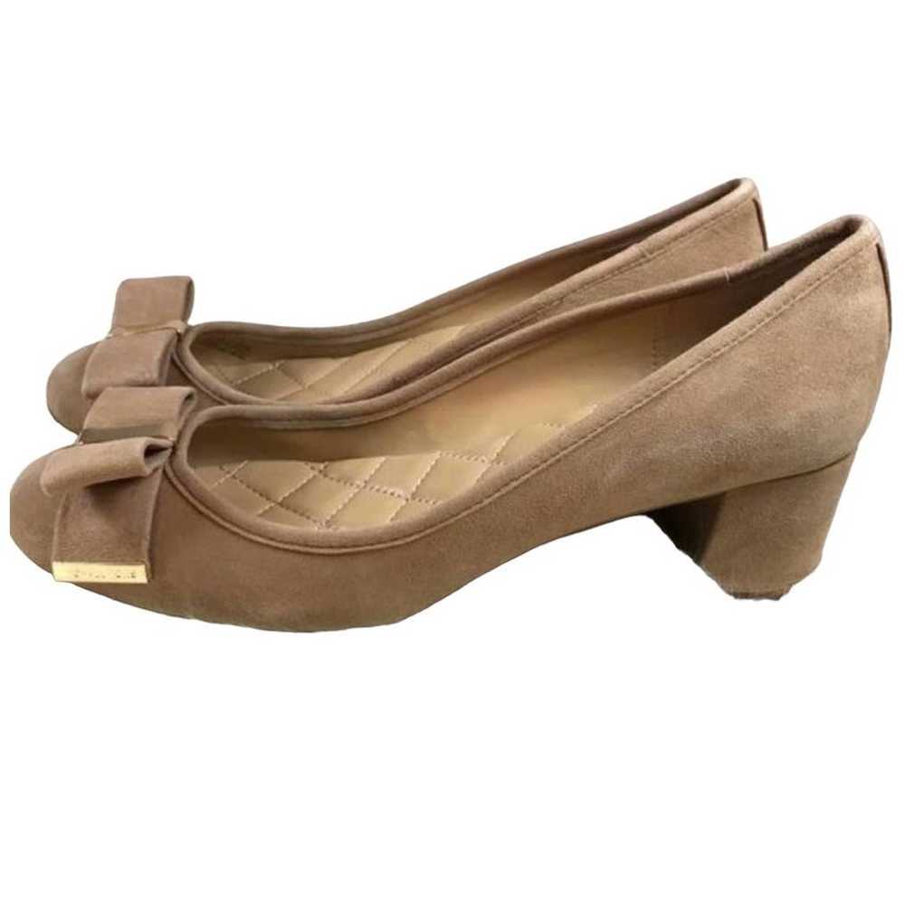 MICHAEL KORS-Kiera Suede Block Heels - image 5