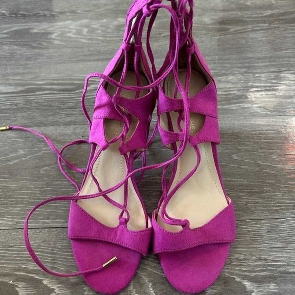 Marc Fisher vintage suede pink purple magenta hee… - image 8