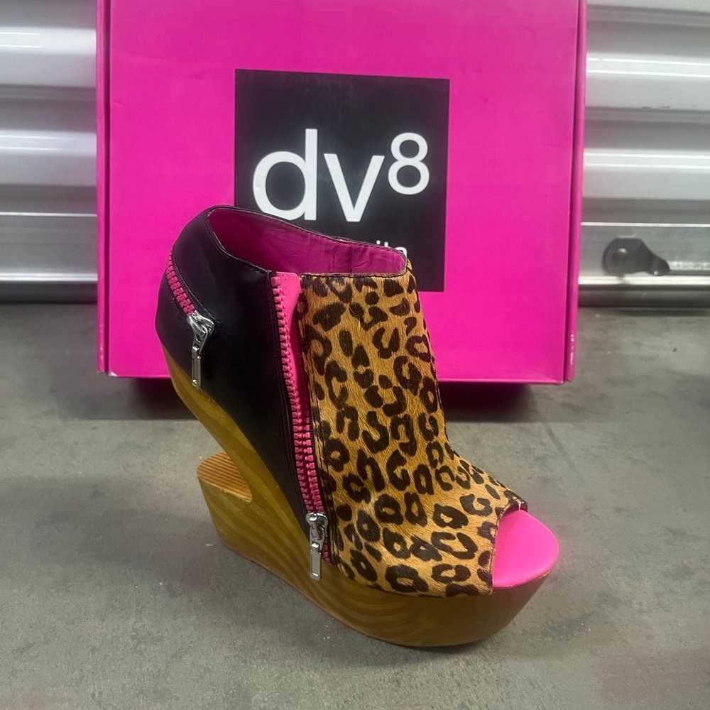 Dolce Vita Jannette Leopard Calf Hair Dv8 Heels S… - image 4