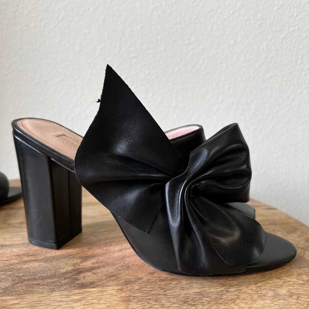 Avec Les Filles Black Marie Heeled Sandals w/Bow,… - image 7