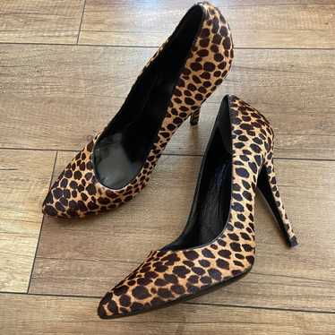 Dolce and Gabbana Animal Print Calf Hair Shoes - image 1