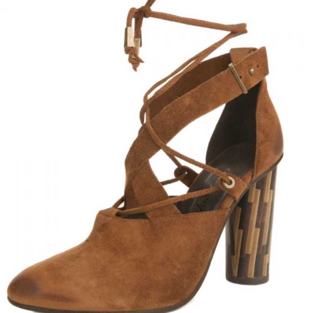 FREE PEOPLE NOUVELLA WRAP HEELS - image 1