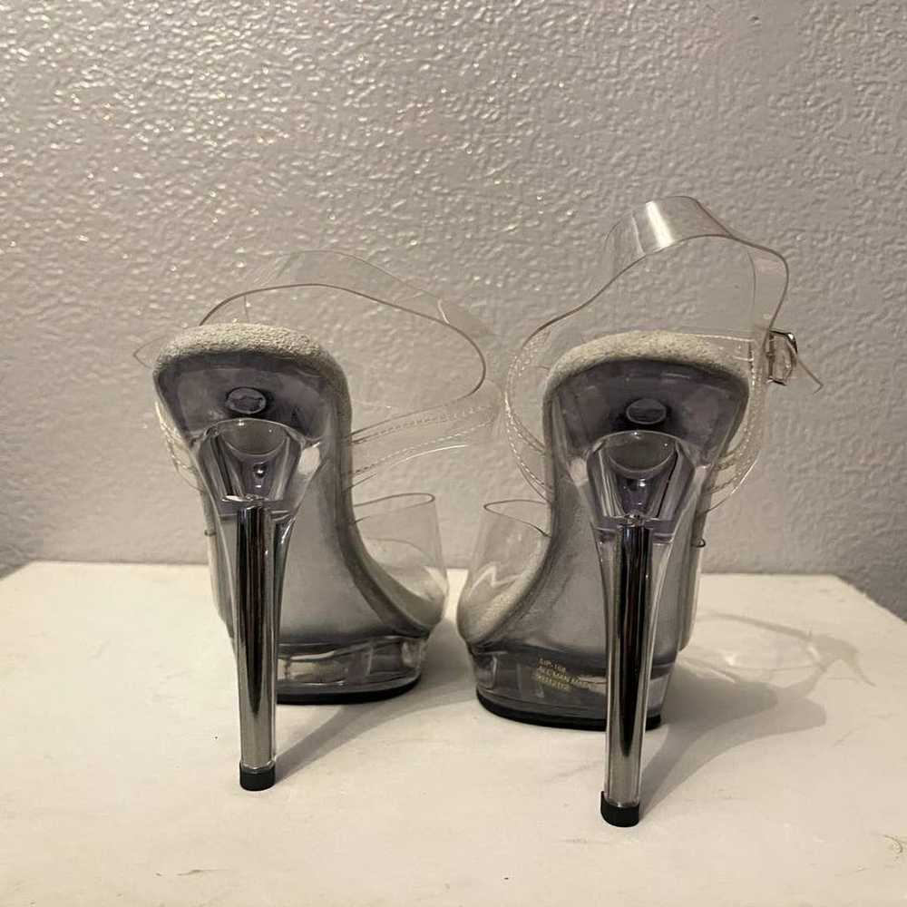 Fabulicious Glory clear platform heels 7 NWOT - image 5