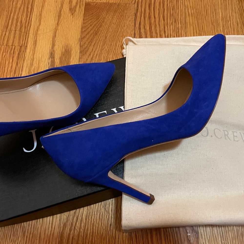 J Crew Classic Blue Suede Pumps with Box (Made in… - image 2