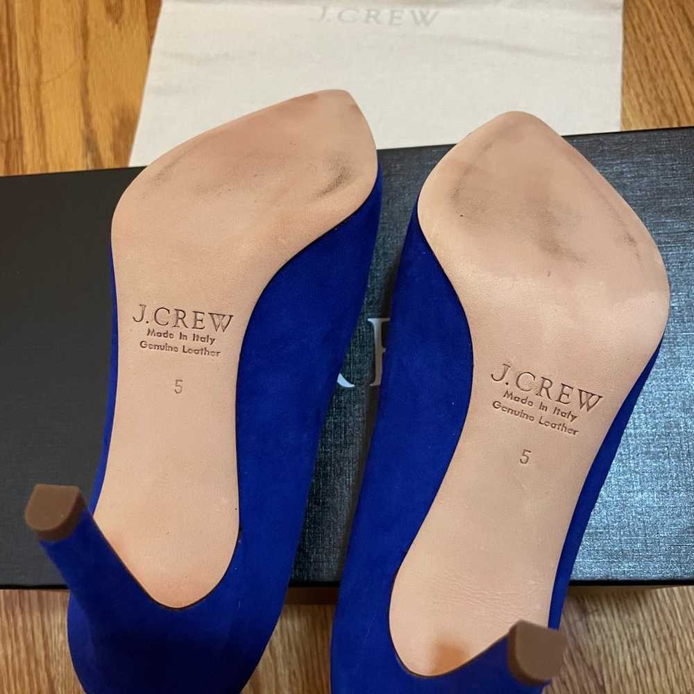 J Crew Classic Blue Suede Pumps with Box (Made in… - image 5