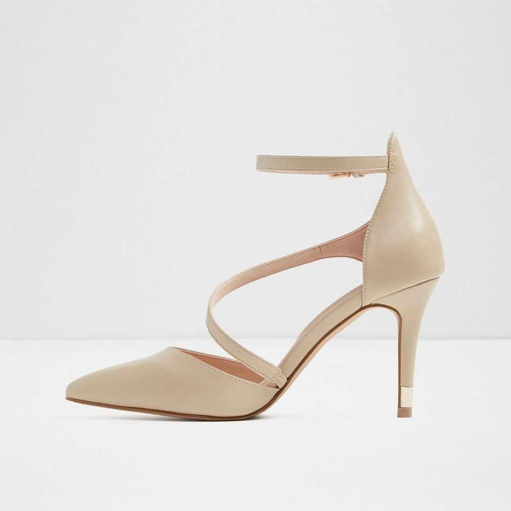 Aldo strappy nude pump w back zipper - image 2