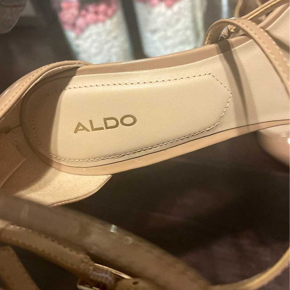 Aldo strappy nude pump w back zipper - image 5