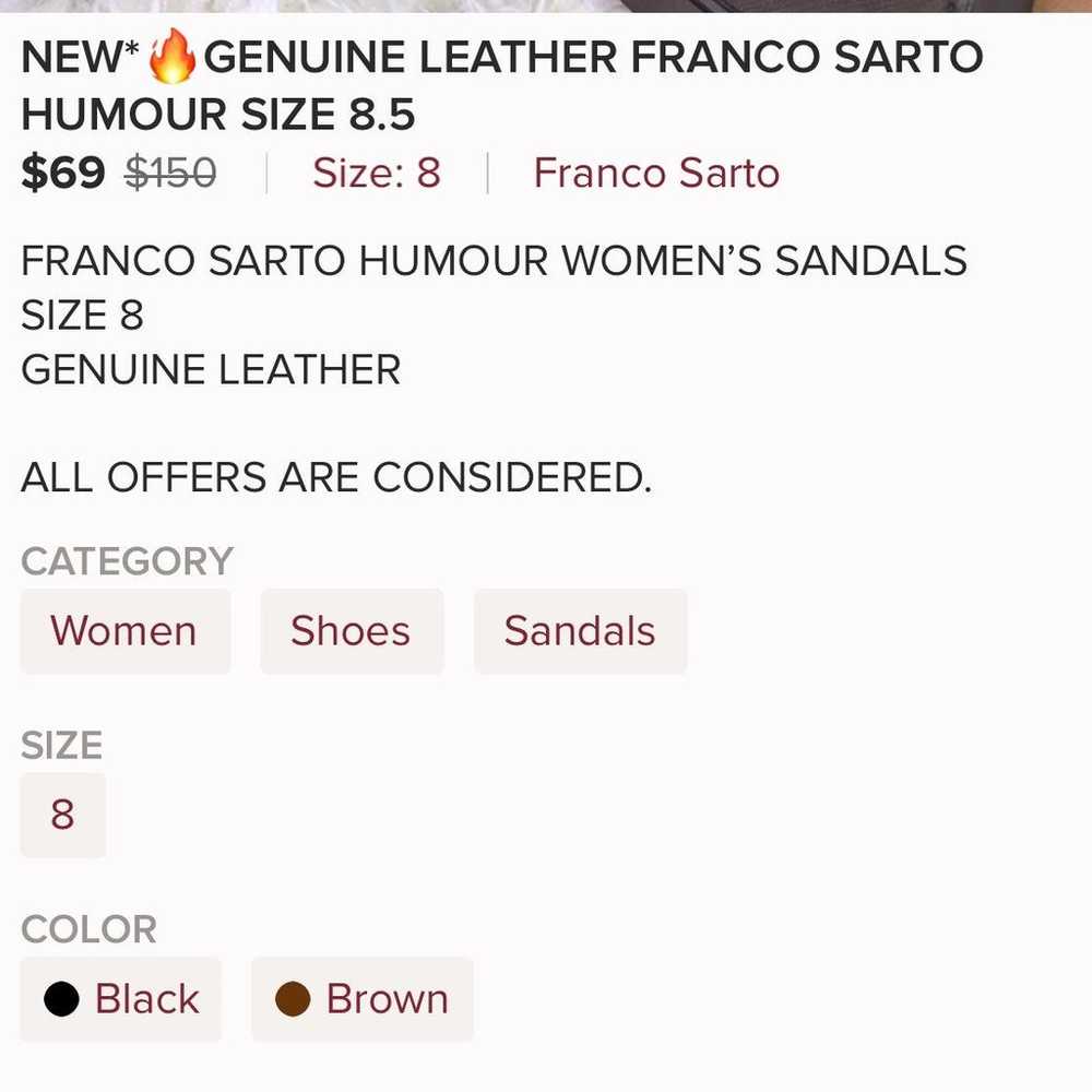 Genuine leather franco sarto humour - image 9