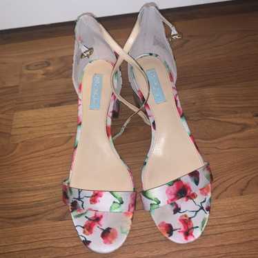 Floral Betsey Johnson heels! - image 1