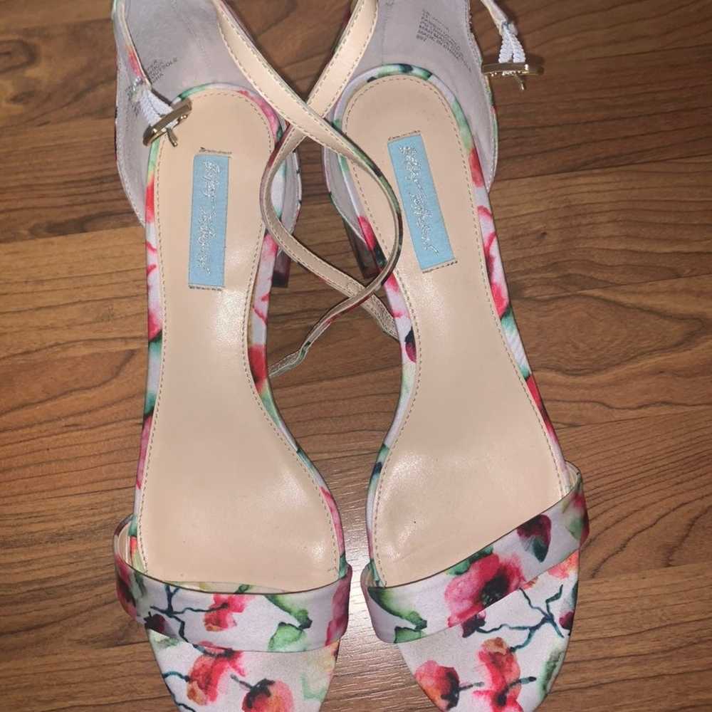 Floral Betsey Johnson heels! - image 2