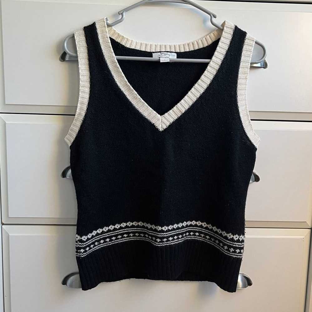 Vintage Ann Taylor LOFT wool blend sweater vest - image 1