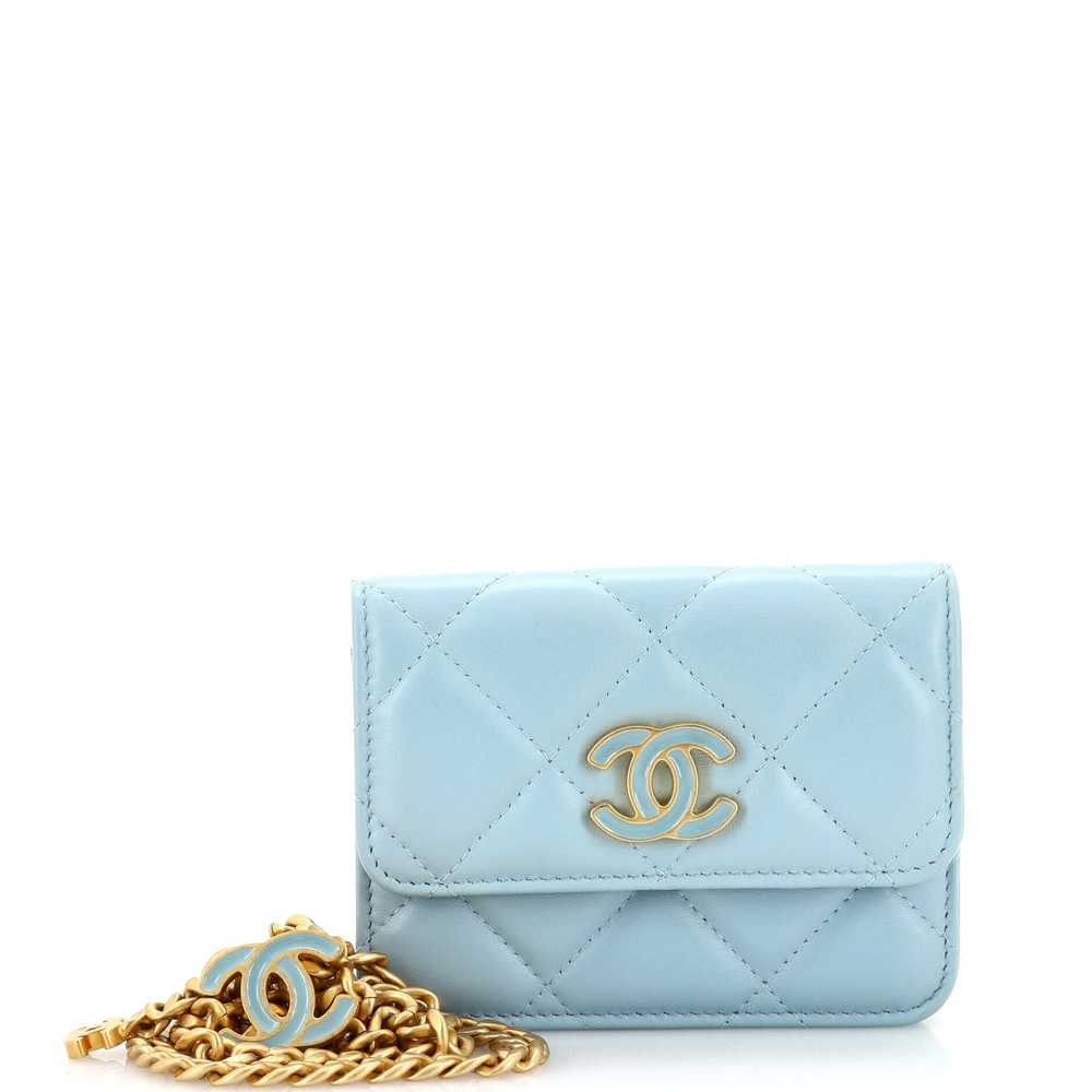 CHANEL Pending CC Flap Chain Belt Bag Quilted Lam… - image 1