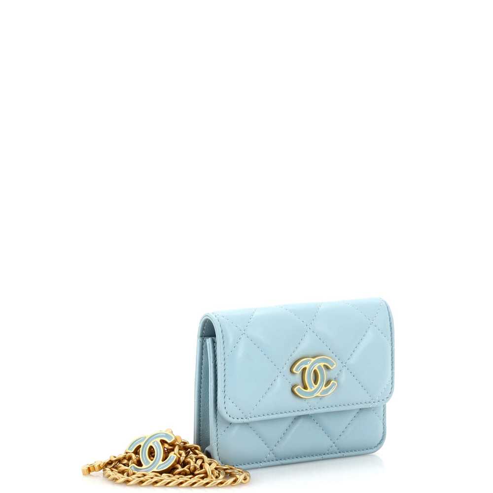 CHANEL Pending CC Flap Chain Belt Bag Quilted Lam… - image 3