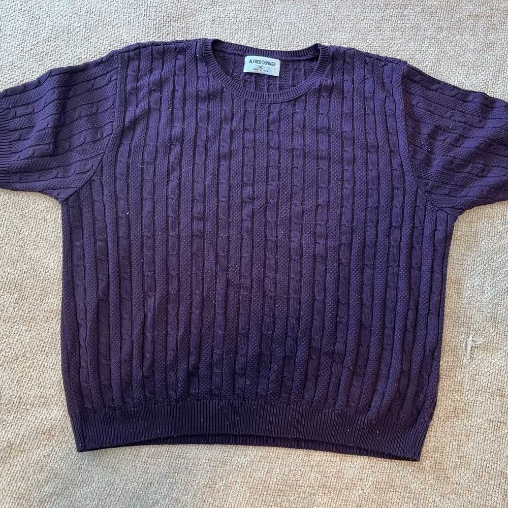 Alfred Dunner Womens Shirt Size XL Purple Short S… - image 1