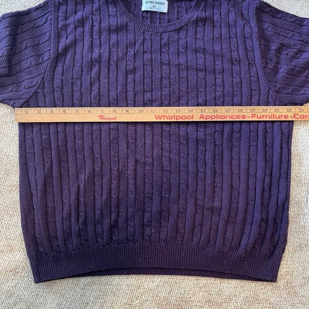 Alfred Dunner Womens Shirt Size XL Purple Short S… - image 3