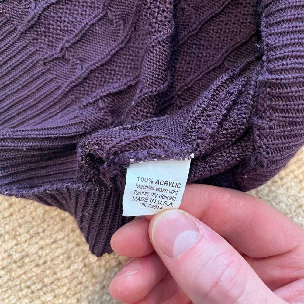 Alfred Dunner Womens Shirt Size XL Purple Short S… - image 6