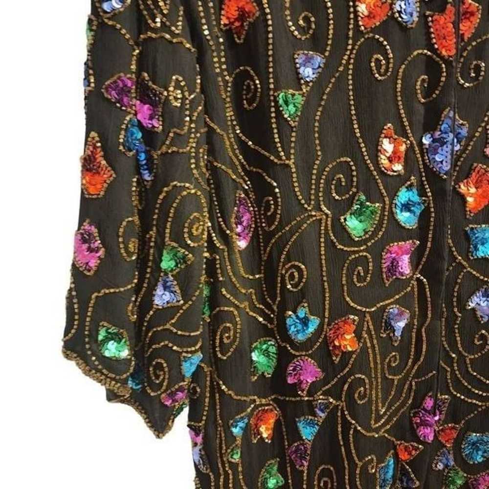 Stenay Plus Vintage Silk Colorful Beaded Formal T… - image 7
