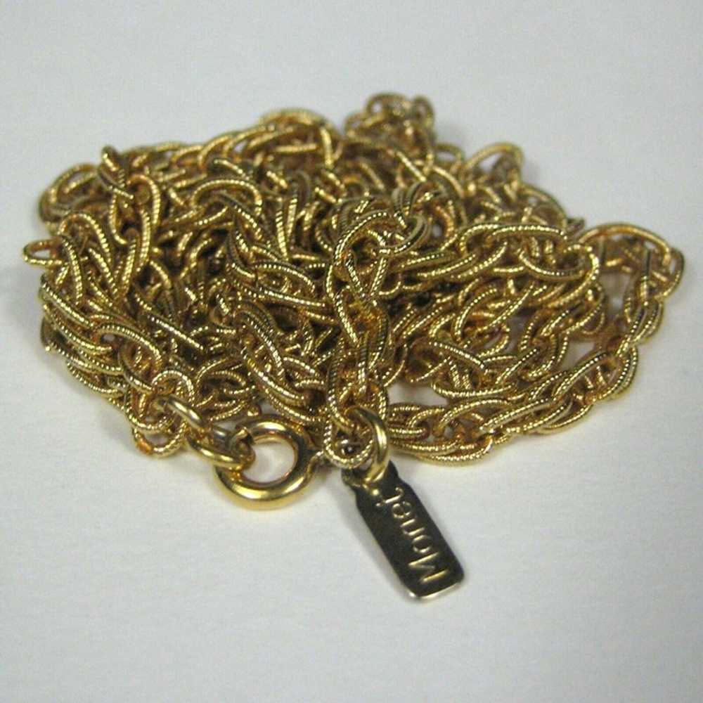 Monet Necklace Strand Link Braided Chain 28 in Je… - image 7