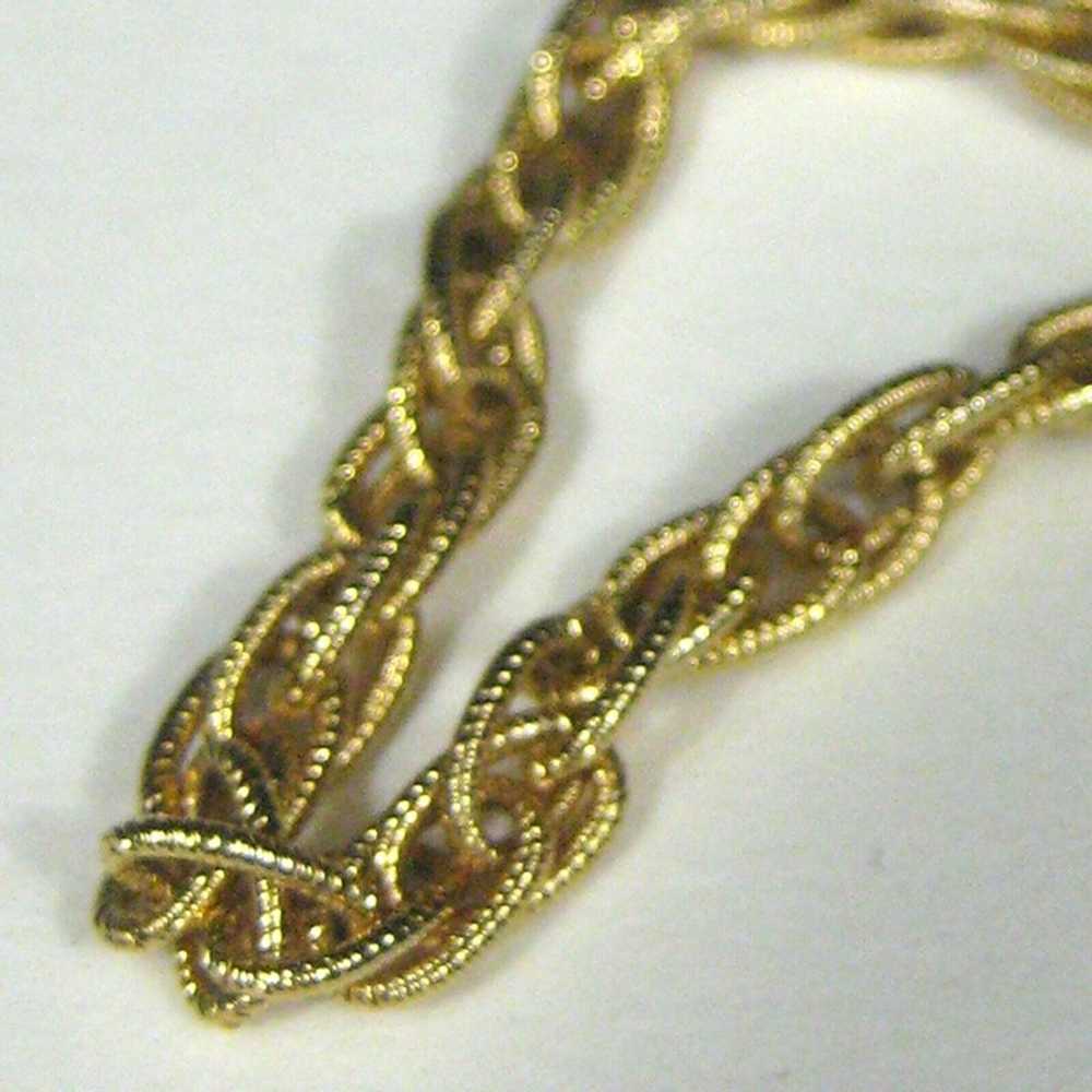 Monet Necklace Strand Link Braided Chain 28 in Je… - image 8