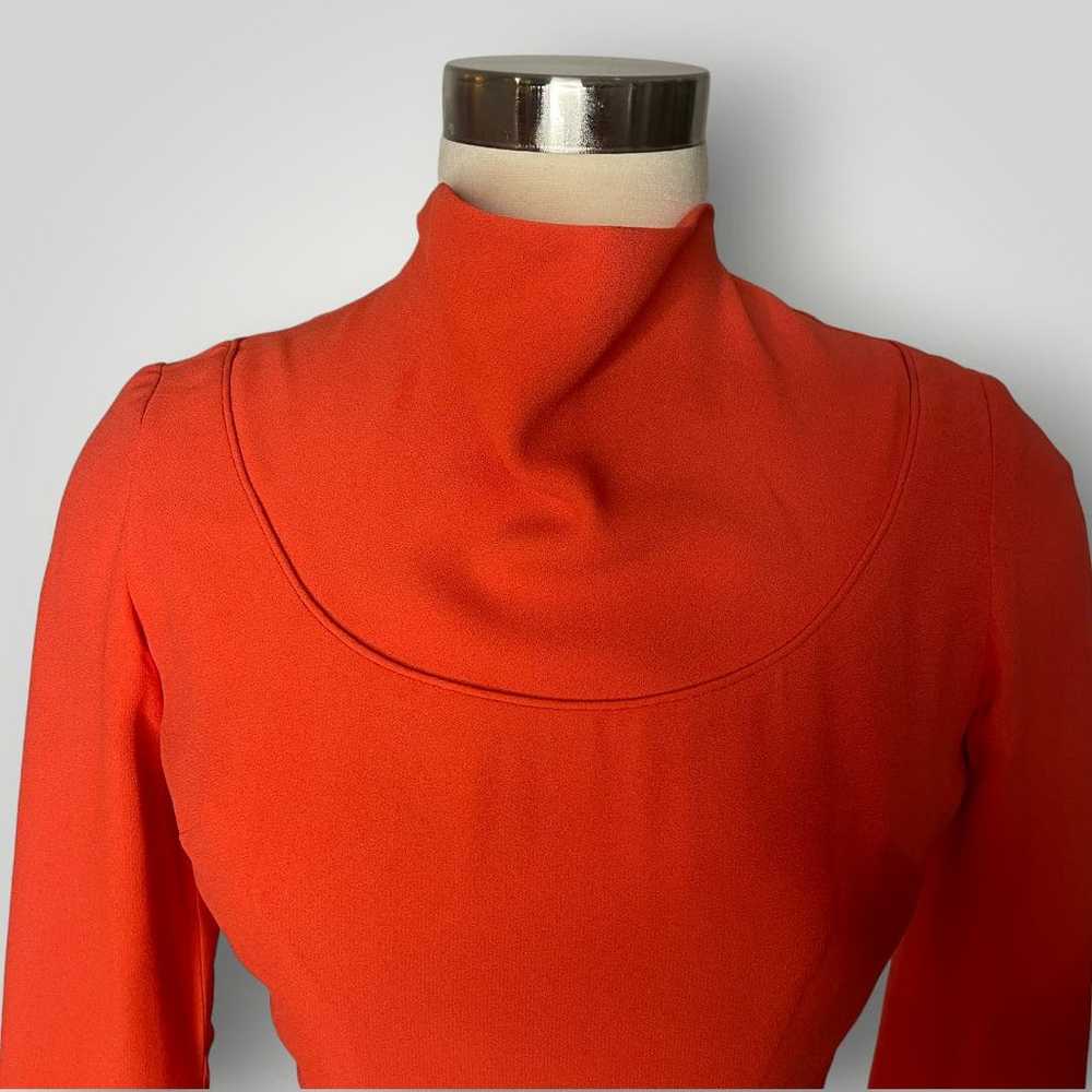 Vintage 1950s Sue Leslie Dress Bright Coral Women… - image 6