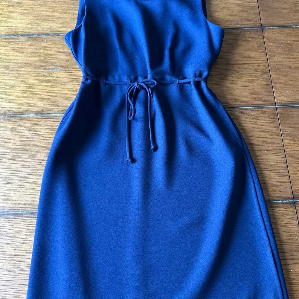 Vintage 1990s CDC navy blue sleeveless dress grea… - image 1