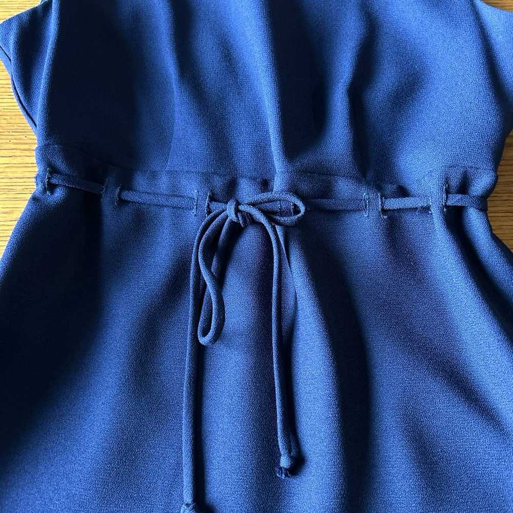 Vintage 1990s CDC navy blue sleeveless dress grea… - image 2