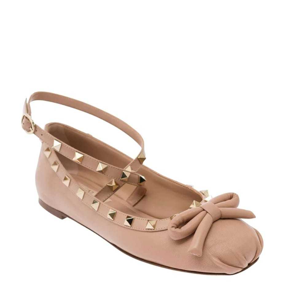 Valentino Garavani Rockstud leather ballet flats - image 2