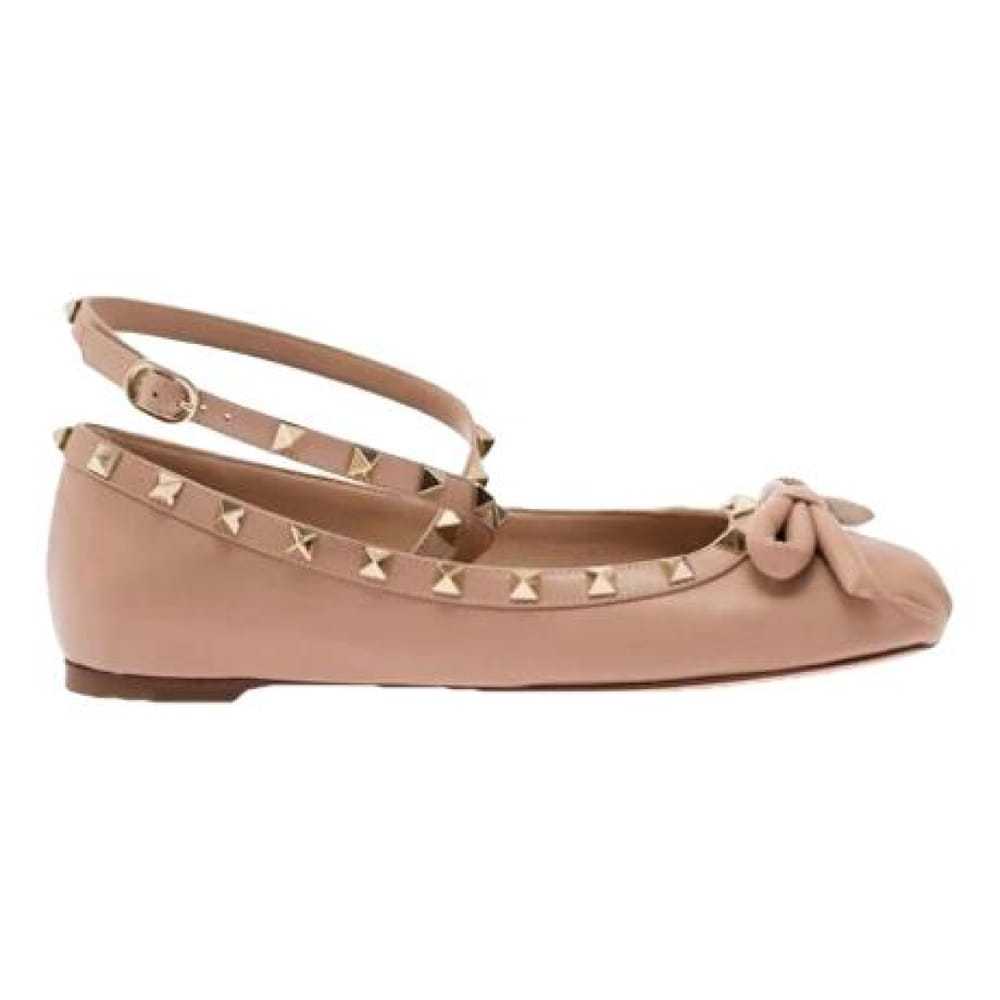 Valentino Garavani Rockstud leather ballet flats - image 1