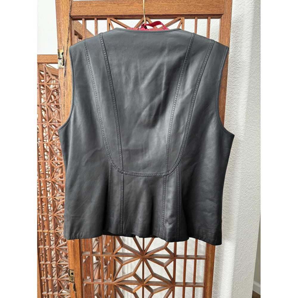 Elie Tahari Leather biker jacket - image 5