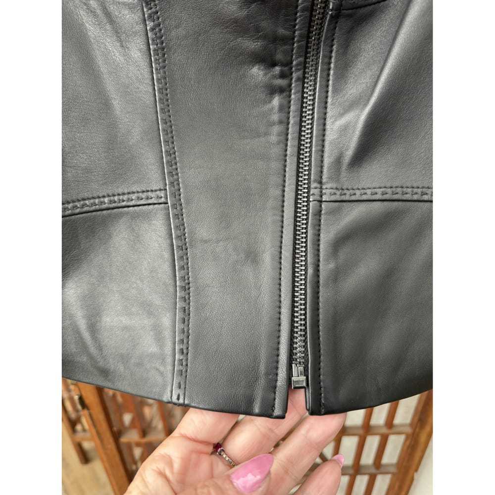 Elie Tahari Leather biker jacket - image 6