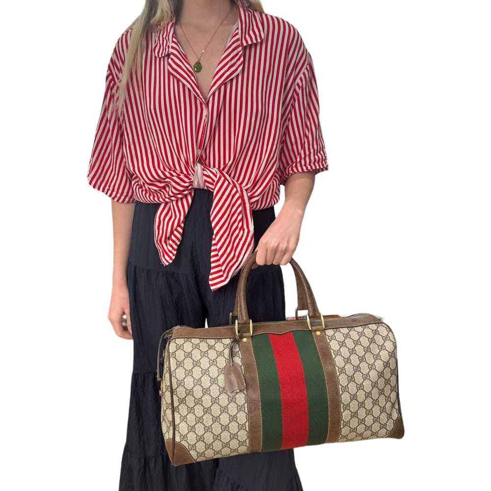Gucci Boston cloth handbag - image 2