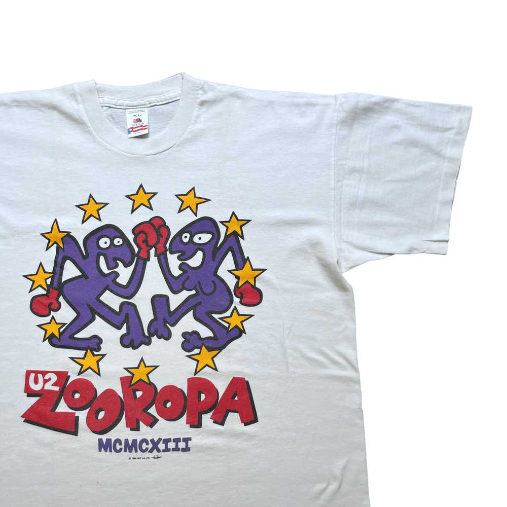 Vintage Vintage U2 1993 Zooropa T-shirt Rare - image 3
