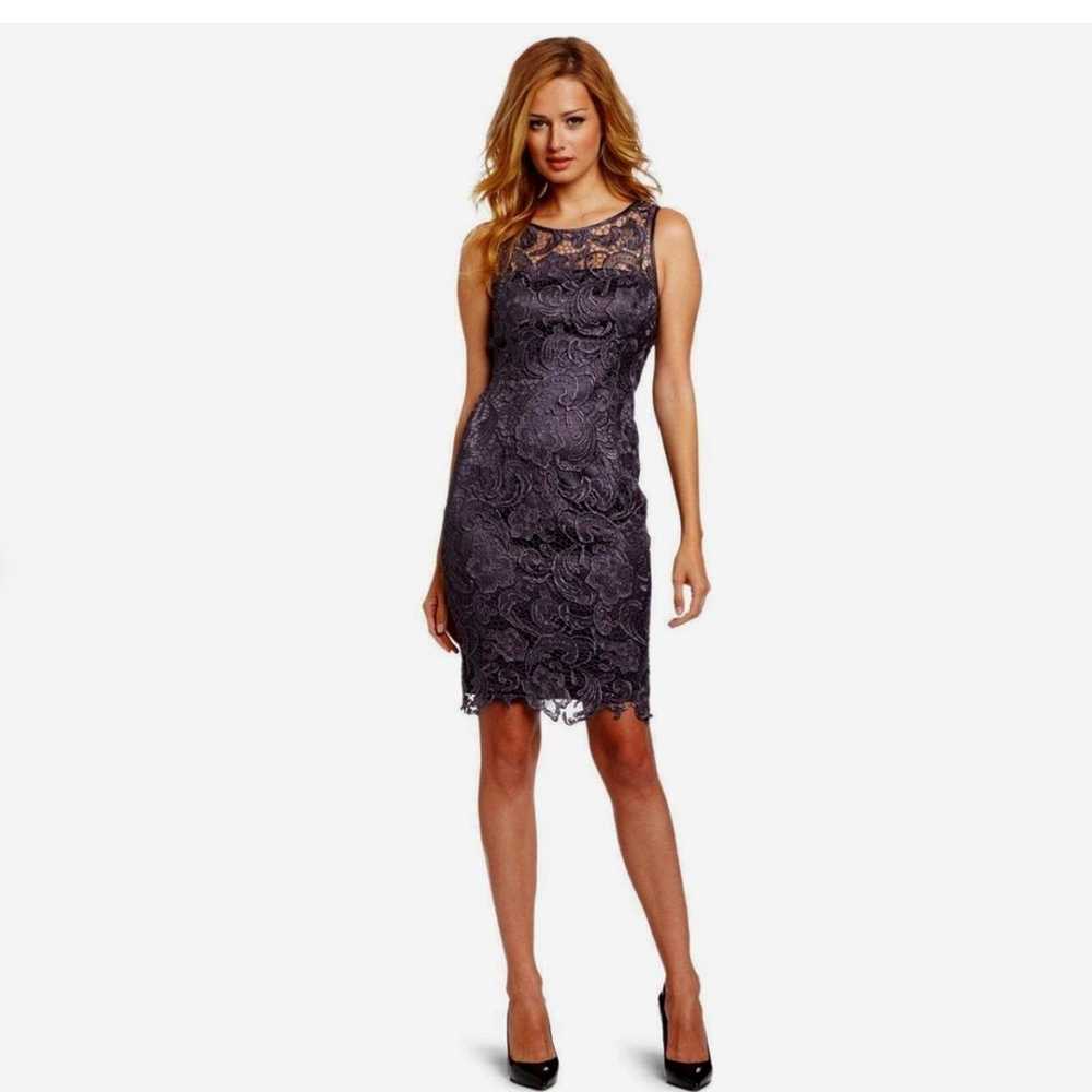 Adrianna Papell Adrianna Papell Sequined Lace Sle… - image 1