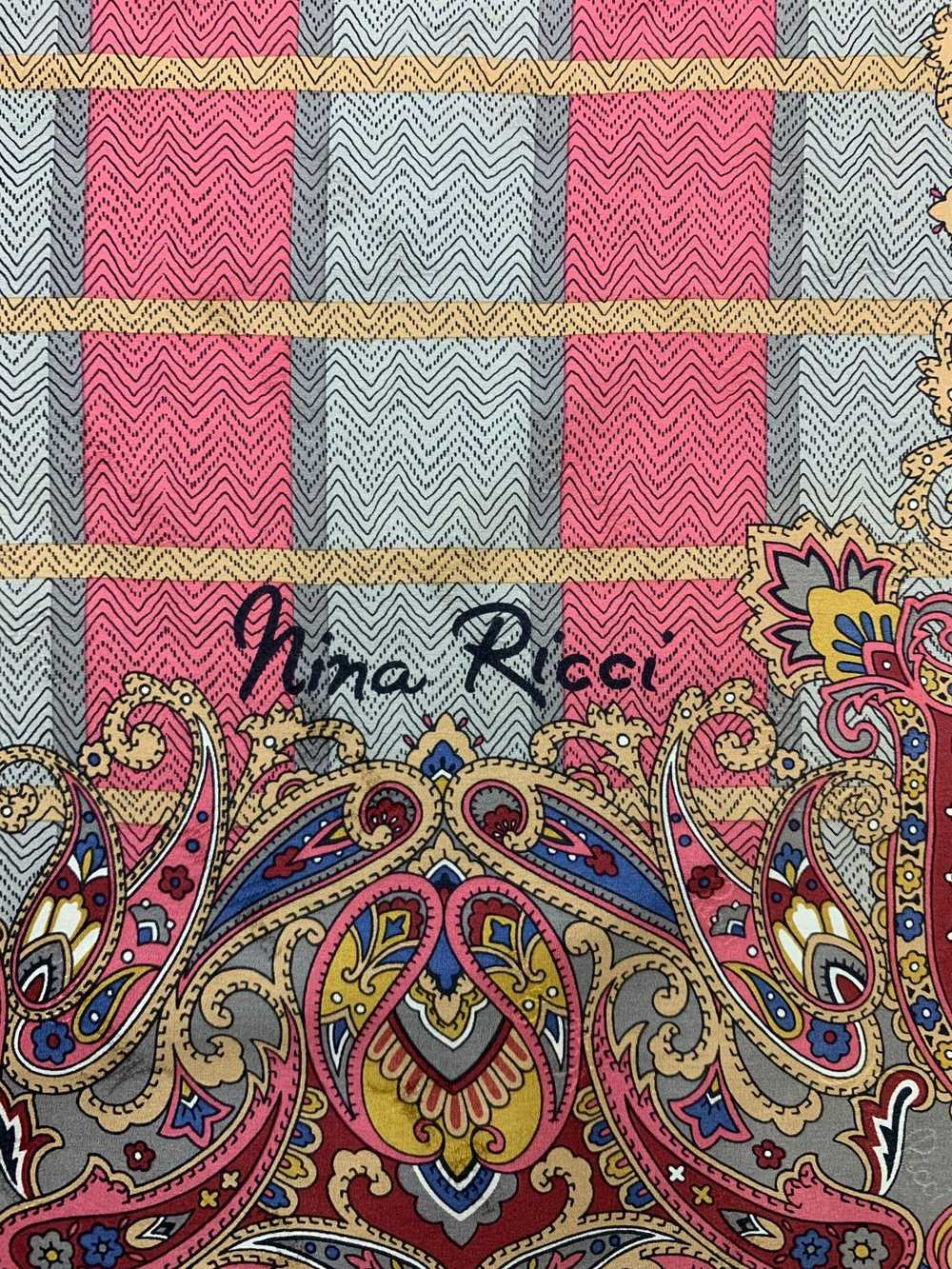 Nina Ricci × Vintage Vintage Nina Ricci Silk Scar… - image 7