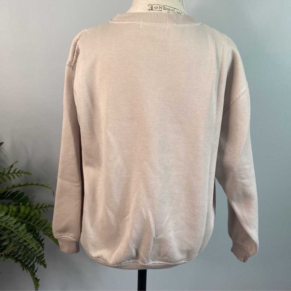 Vintage Colleen’s Collectibles L Beige Crewneck S… - image 2