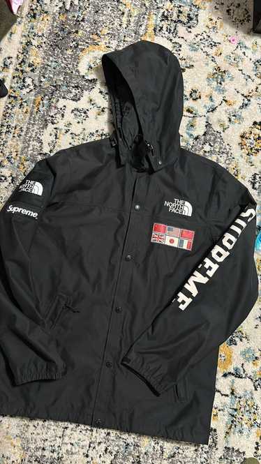 Supreme X The North Face Expediton Coaches Jacket Sz Large “Map” SS14  pre-owned
