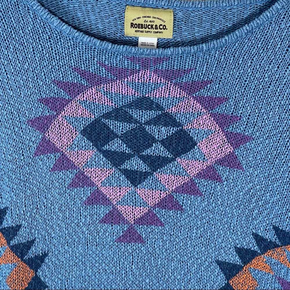 Sears & Roebuck Vintage 80s Aztec Southwestern Pa… - image 7