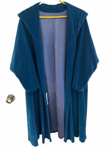 Designer Vintage Blue Velvet Coat 1960s Marguerite