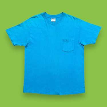 Hanes × Tee Shirt × Vintage Vintage Blank Shirt 8… - image 1
