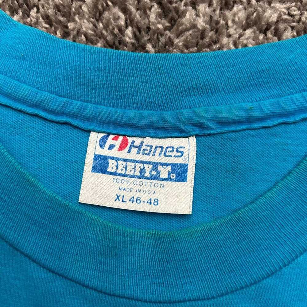 Hanes × Tee Shirt × Vintage Vintage Blank Shirt 8… - image 2