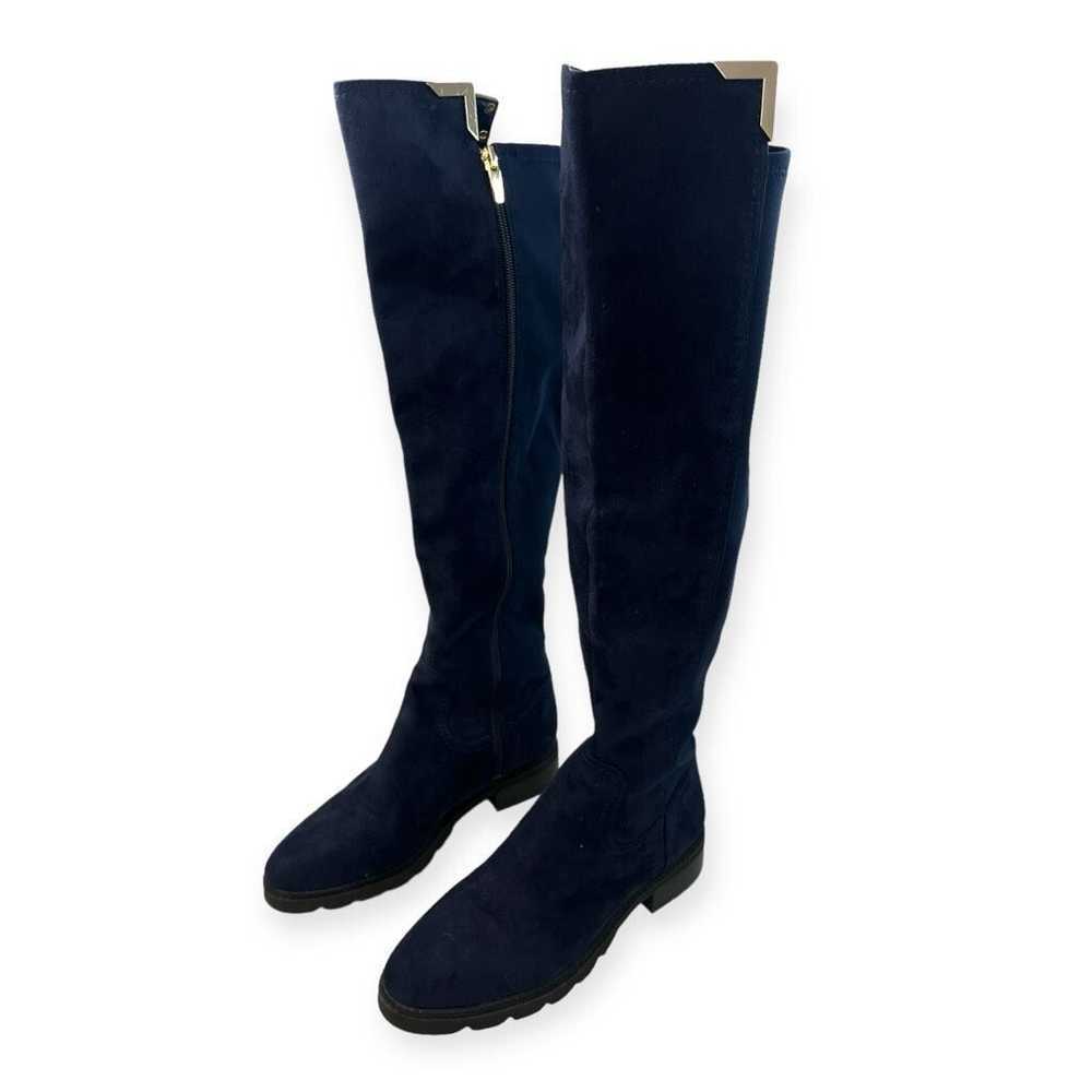 Other Marc Fisher Navy Blue Suede Knee High Boots… - image 1