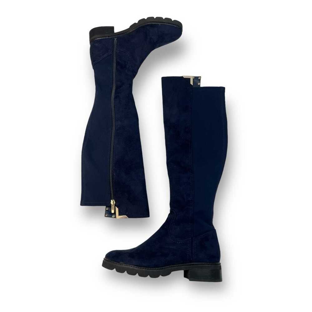 Other Marc Fisher Navy Blue Suede Knee High Boots… - image 2