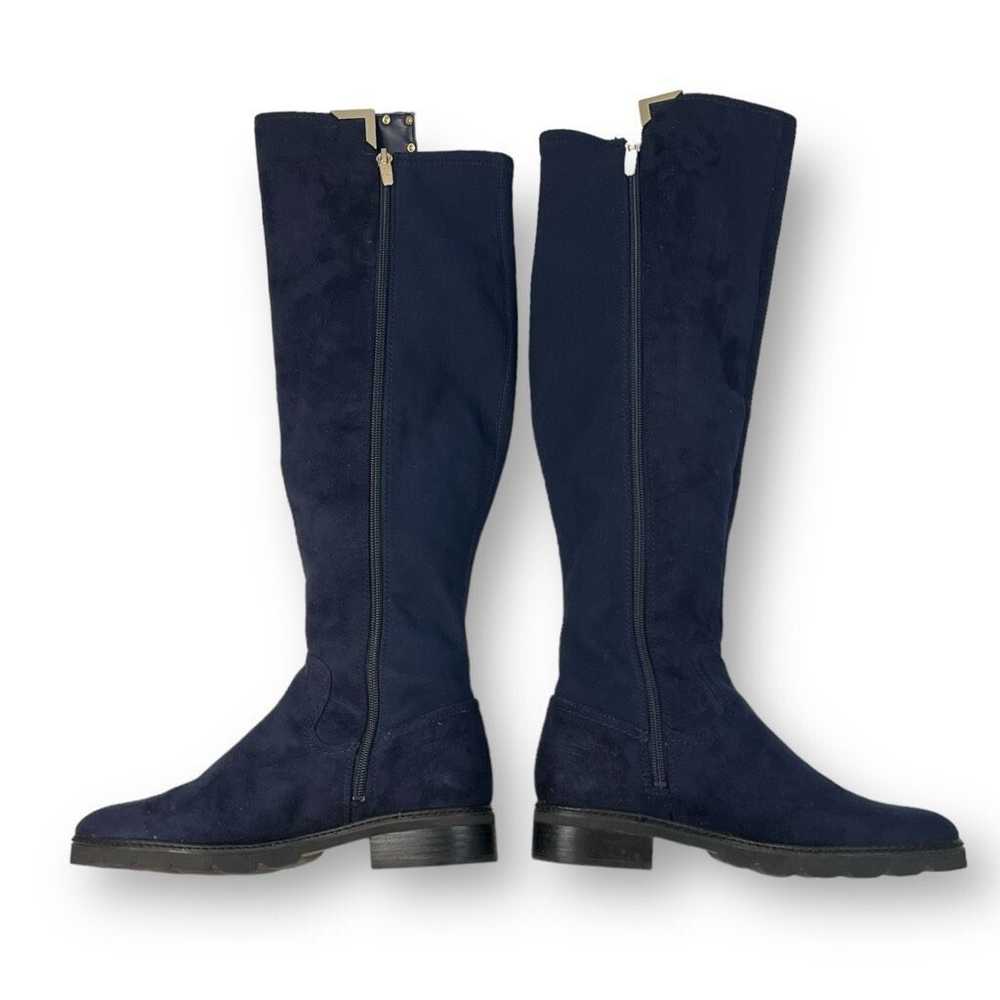 Other Marc Fisher Navy Blue Suede Knee High Boots… - image 5