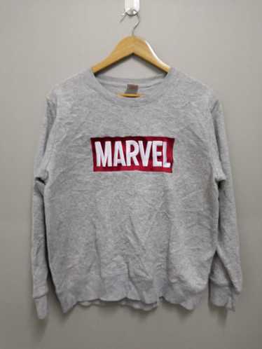 Marvel Comics Marvel Box Logo Gray Medium Sweatsh… - image 1