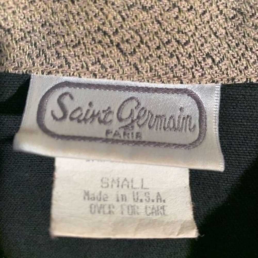 Vintage Saint Germain Paris Gold embroidered jack… - image 2
