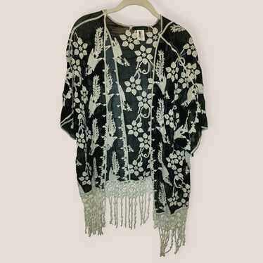 Other Cardigan Jennie And Marlis Floral Black & Wh