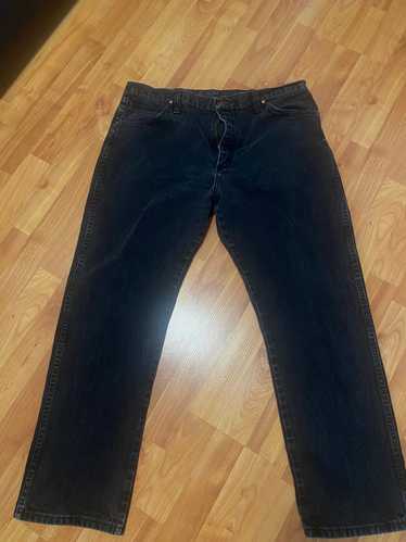 Vintage × Wrangler washed black wrangler jeans