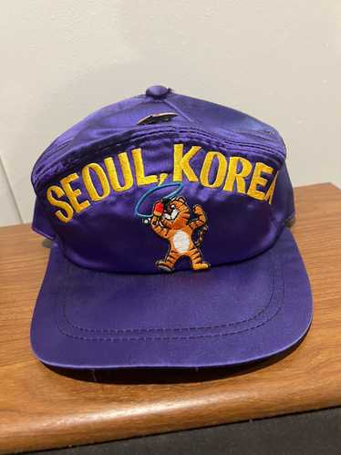 Vintage Vintage 80s Seoul, Korea Olympics Hat